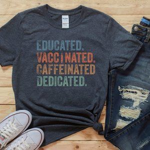 COVID VACCINATED SHIRT, COVID VACCINE TEE, NURSE